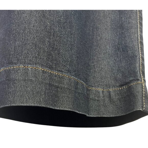 Liz Claiborne Audra 20W Dark Blue Denim Straight Leg Pants Comfortable Quality - Picture 7 of 16